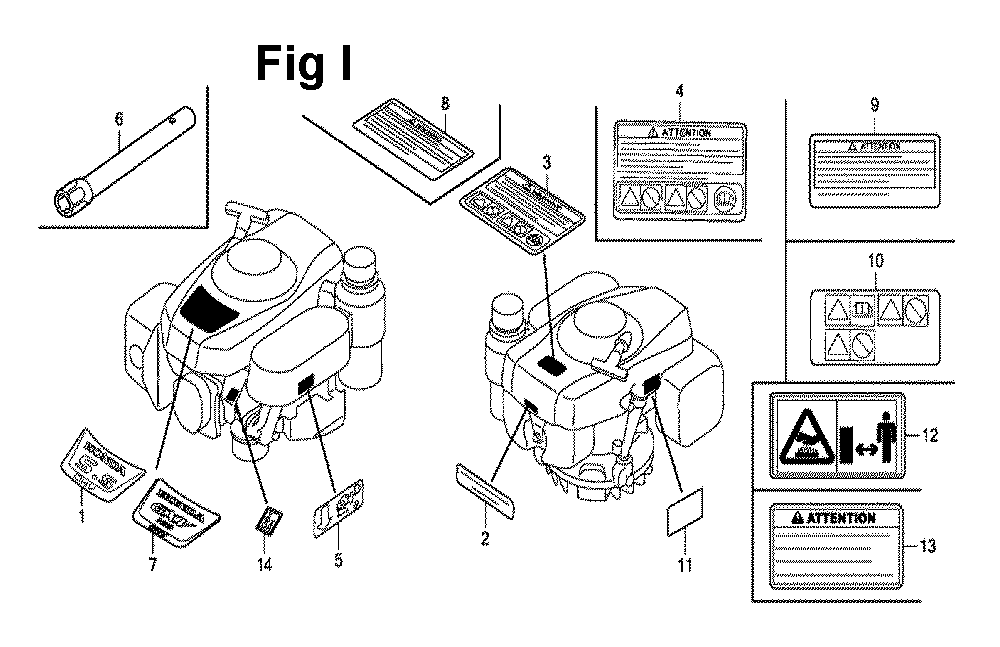 Fig-10 Diagram and Parts List for GXV160UH2 Type N1MH Honda Engine