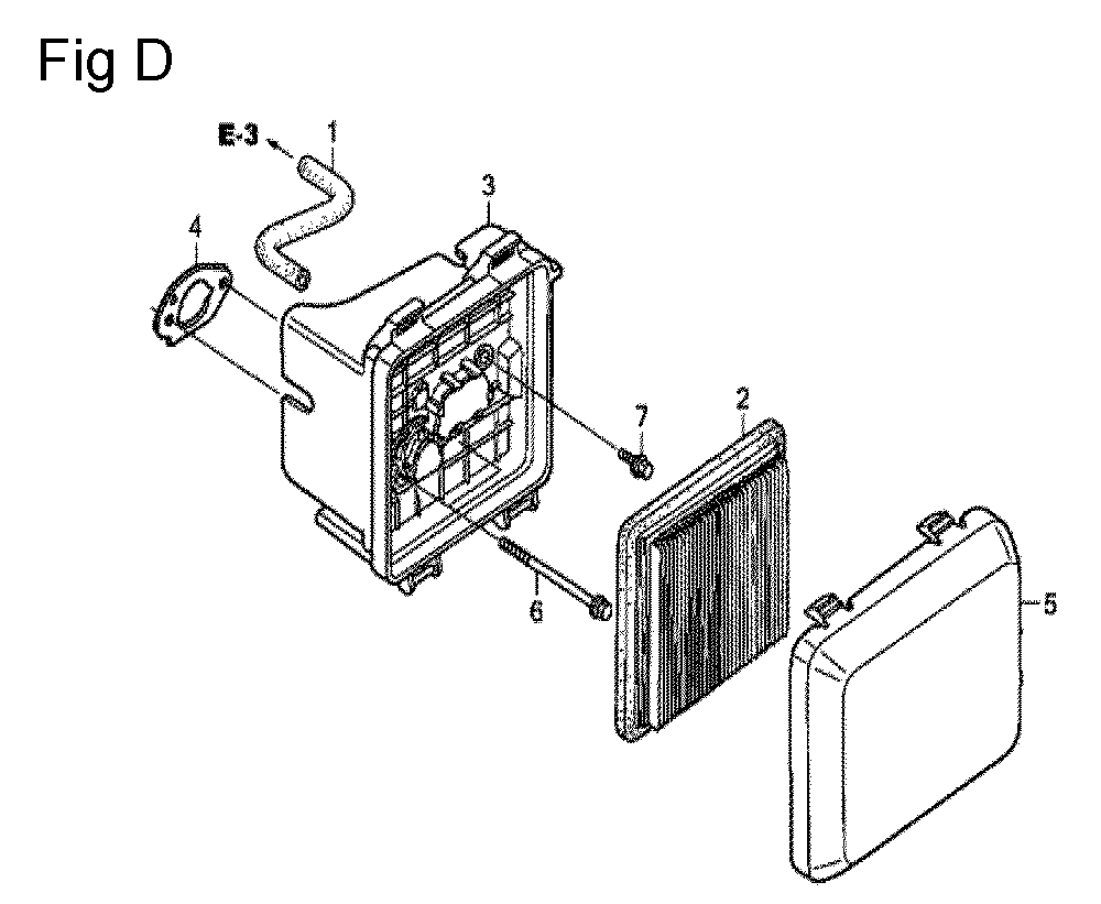 Fig-4 Diagram and Parts List for GCV135 Type N7E2 Honda Engine