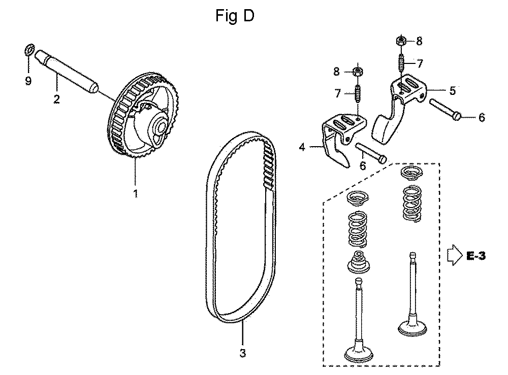 Fig-4 Diagram and Parts List for GC160LA Type QHAJ Honda Engine