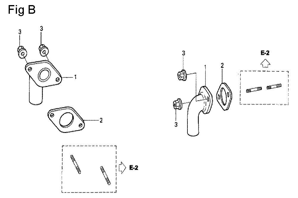 Fig-2 Diagram and Parts List for GCV530 Type DXA Honda Engine