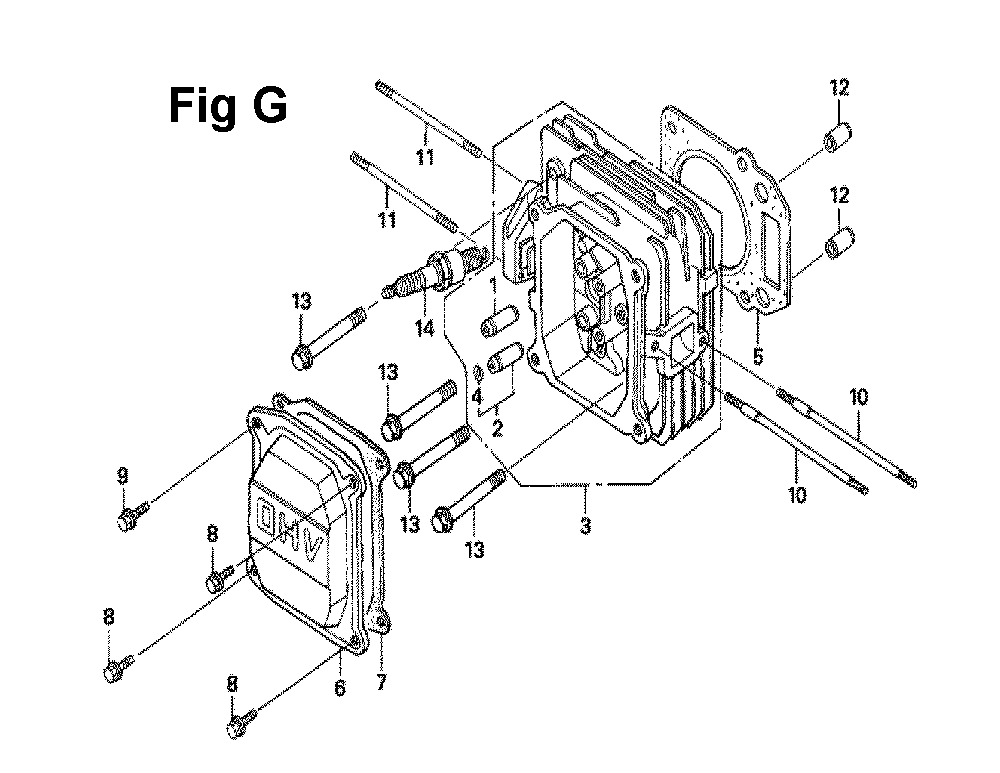 Fig-1 Diagram and Parts List for GXV160UH2 Type SFY Honda Engine