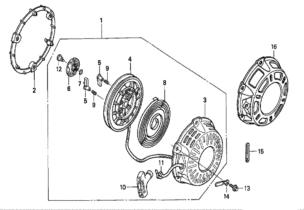 Fig-0 Diagram and Parts List for GX200 Type NAX Honda Engine