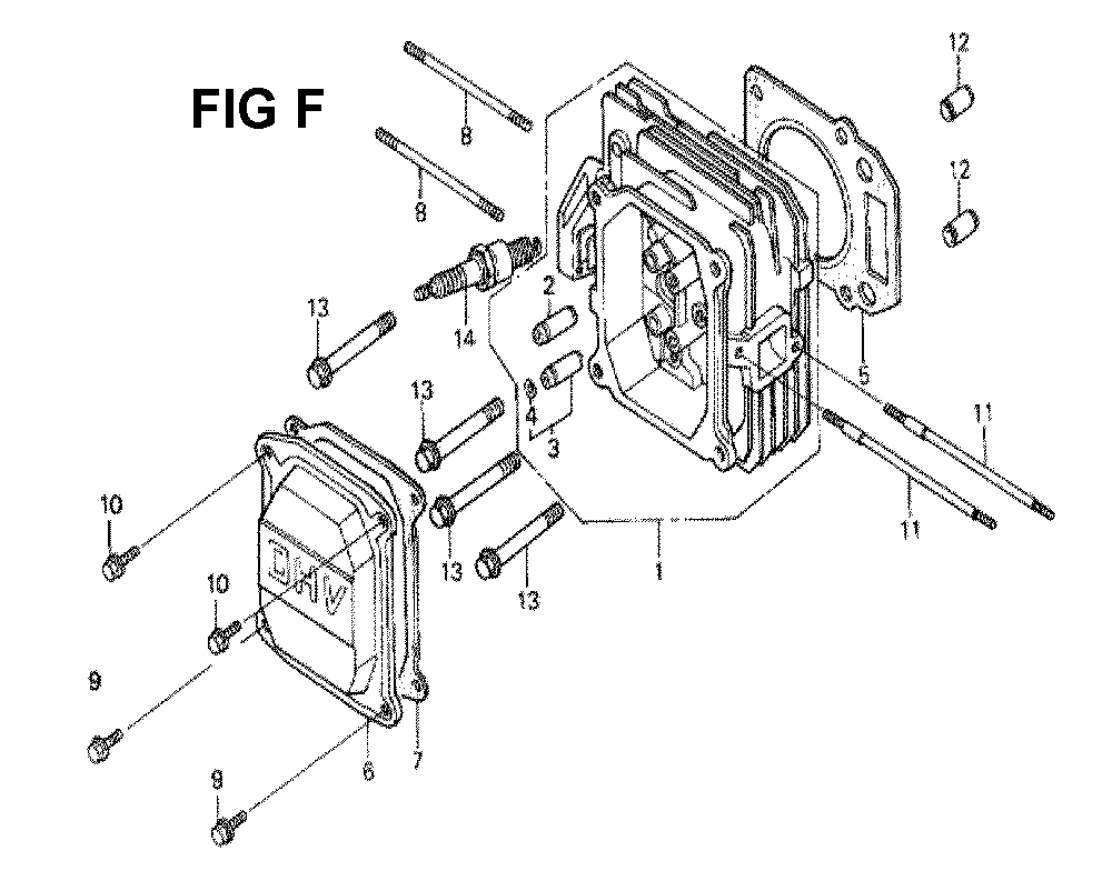 Fig-2 Diagram and Parts List for GXV160K1 Type A15 Honda Engine