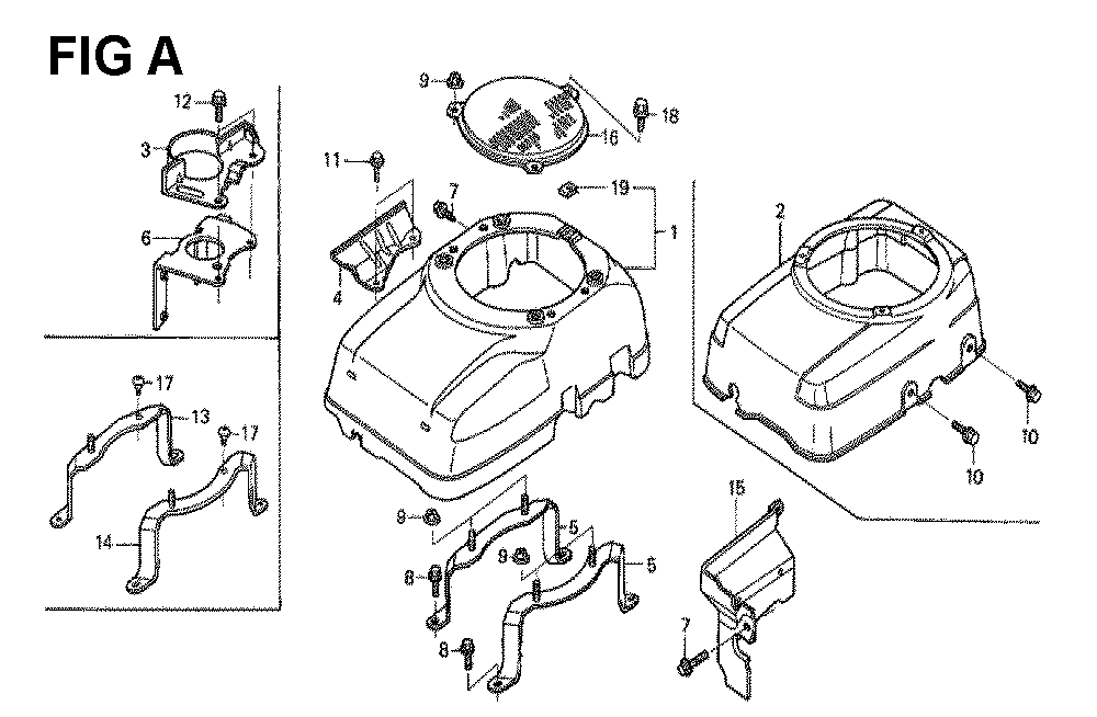Fig-1 Diagram and Parts List for GXV340K2 Type DAP2 Honda Engine