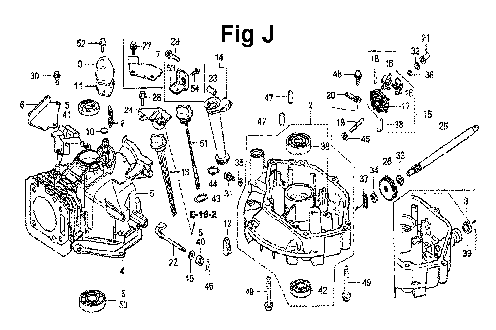 Fig-10 Diagram and Parts List for GXV160 Type A1L Honda Engine