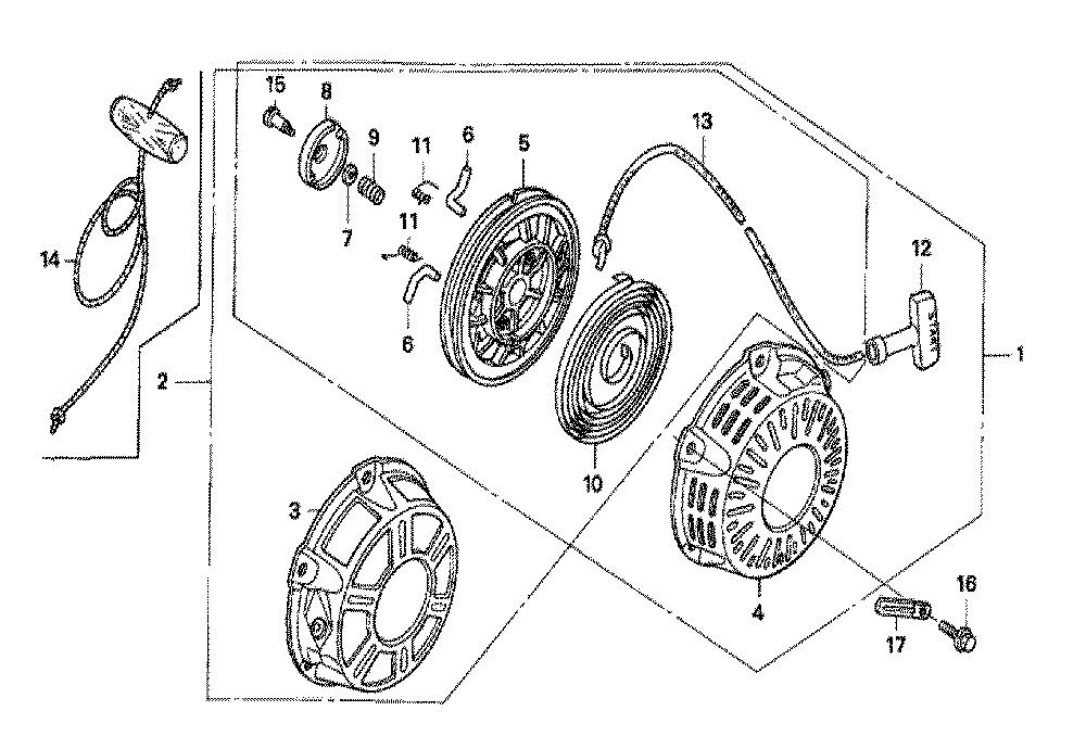 Fig-0 Diagram and Parts List for GX160K1 Type LX4 Honda Engine
