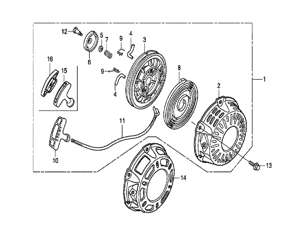 Fig-0 Diagram and Parts List for GX160RT1 Type SWG4 Honda Engine