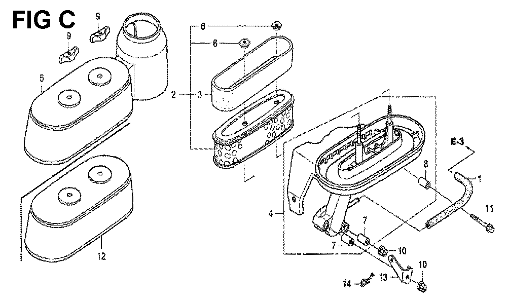 Fig-2 Diagram and Parts List for GXV160UH2 Type SFL4 Honda Engine