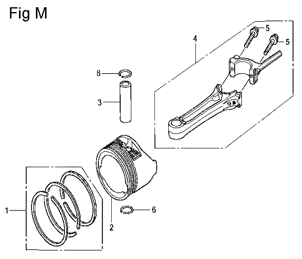 Fig-13 Diagram and Parts List for GCV160LA Type S1A Honda Engine