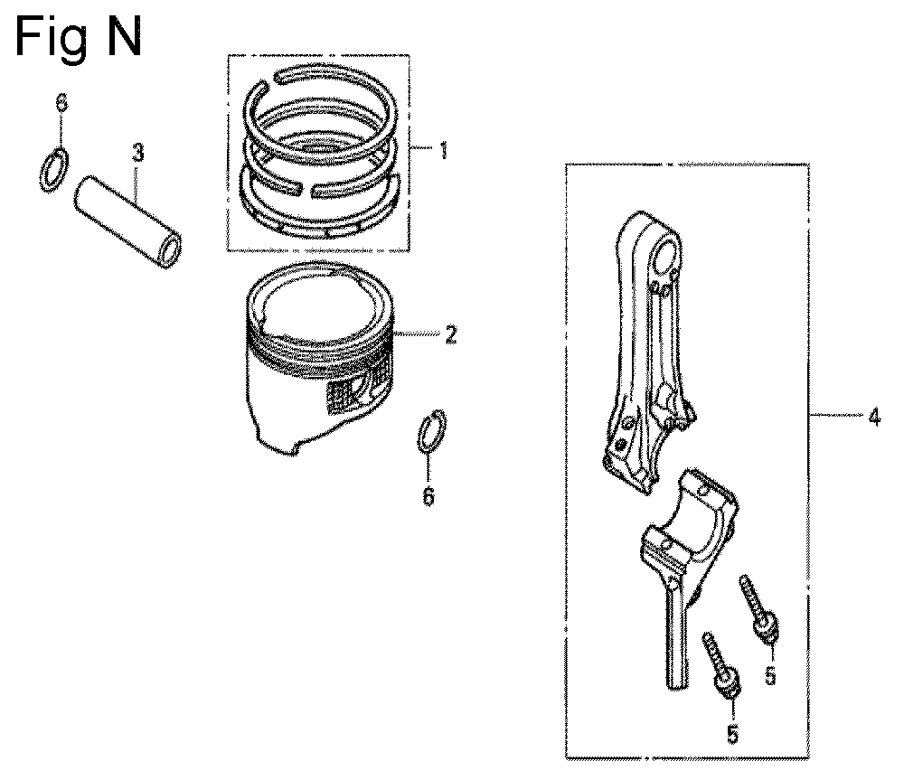 Fig-14 Diagram and Parts List for GC160A Type QHL Honda Engine