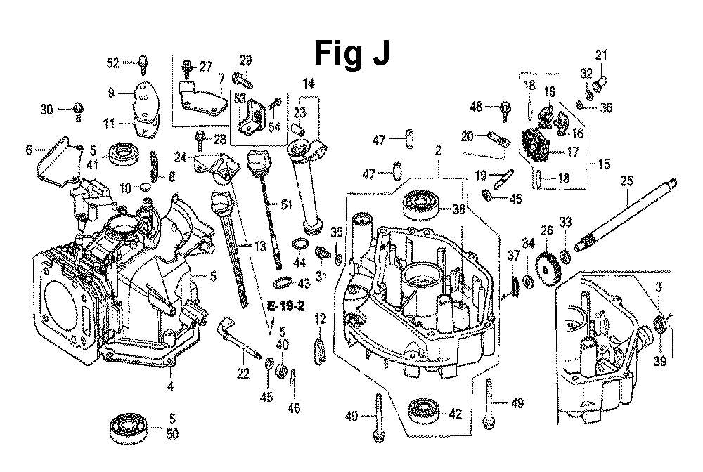 Fig-6 Diagram and Parts List for GXV160 Type N12 Honda Engine