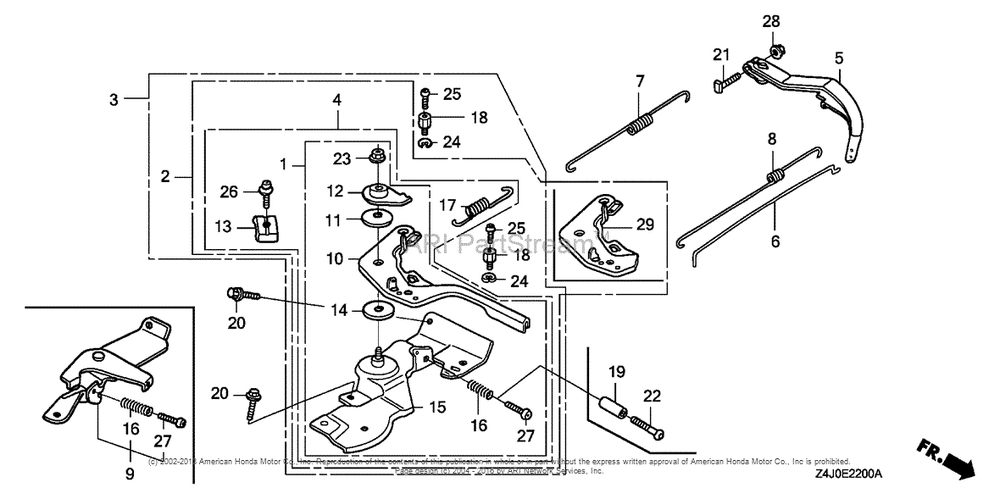 Control Diagram and Parts List for GX160U1 (typeWKD6)(GCACK-1000001) Honda Engine