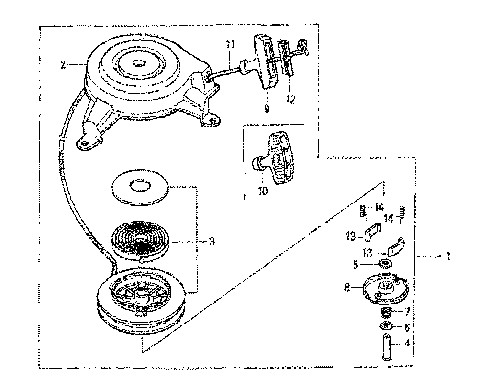 Fig-0 Diagram and Parts List for GXV140 Type MAJ Honda Engine