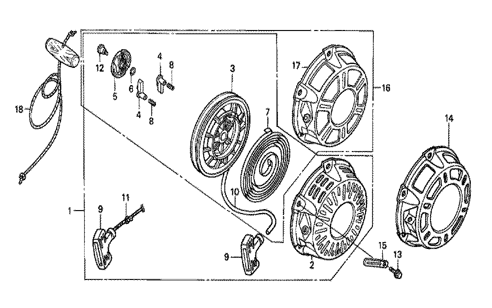 Fig-0 Diagram and Parts List for GX160K1 HXE2-Seri-61-8669999 Honda Engine