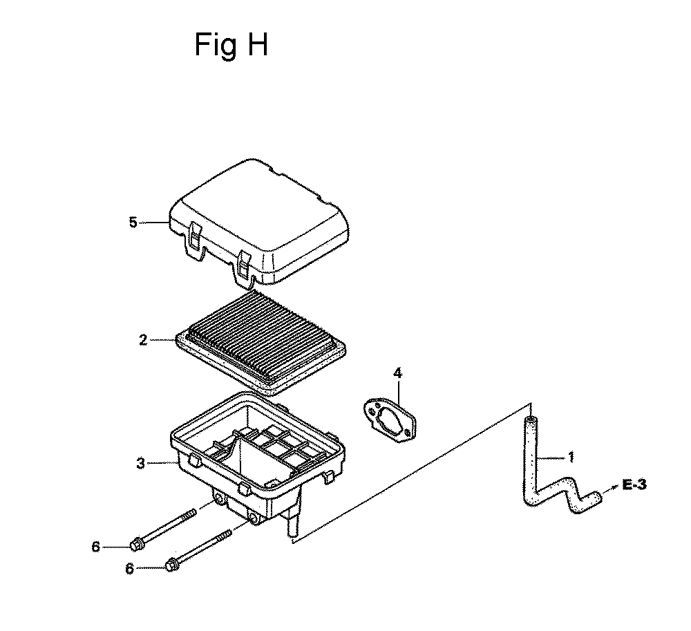 Fig-8 Diagram and Parts List for GC160 Type QHA1 Honda Engine