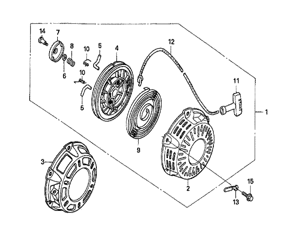Fig-0 Diagram and Parts List for GX160U1 Type VPM5 Honda Engine