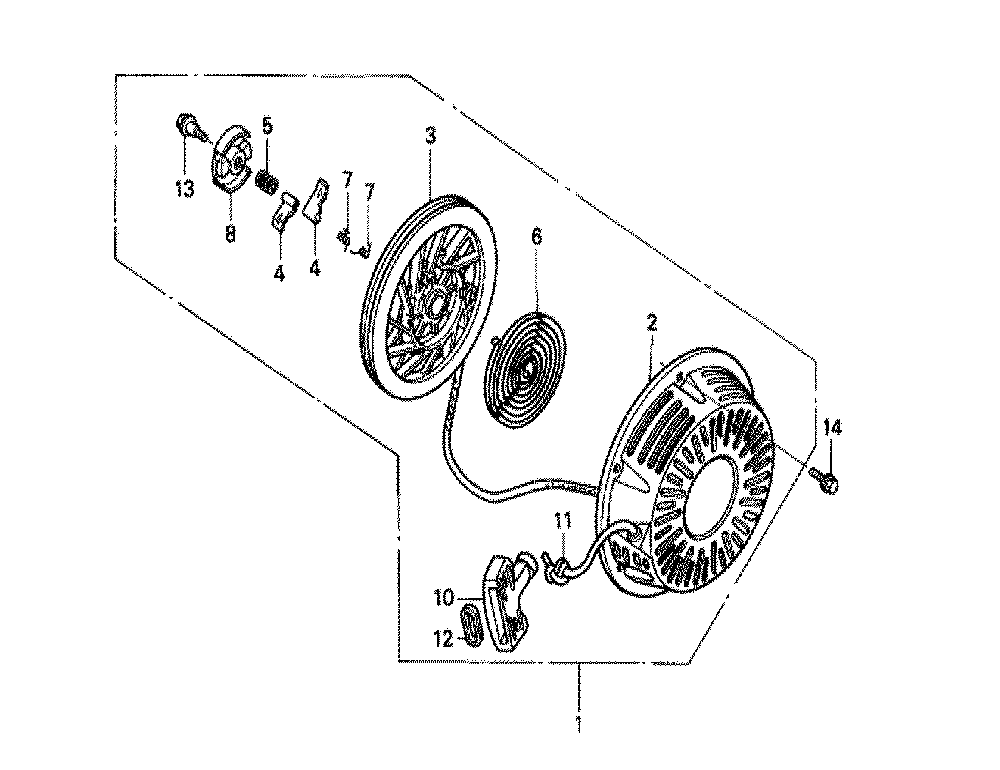 Fig-0 Diagram and Parts List for GX240K1 Type EDS6 Honda Engine