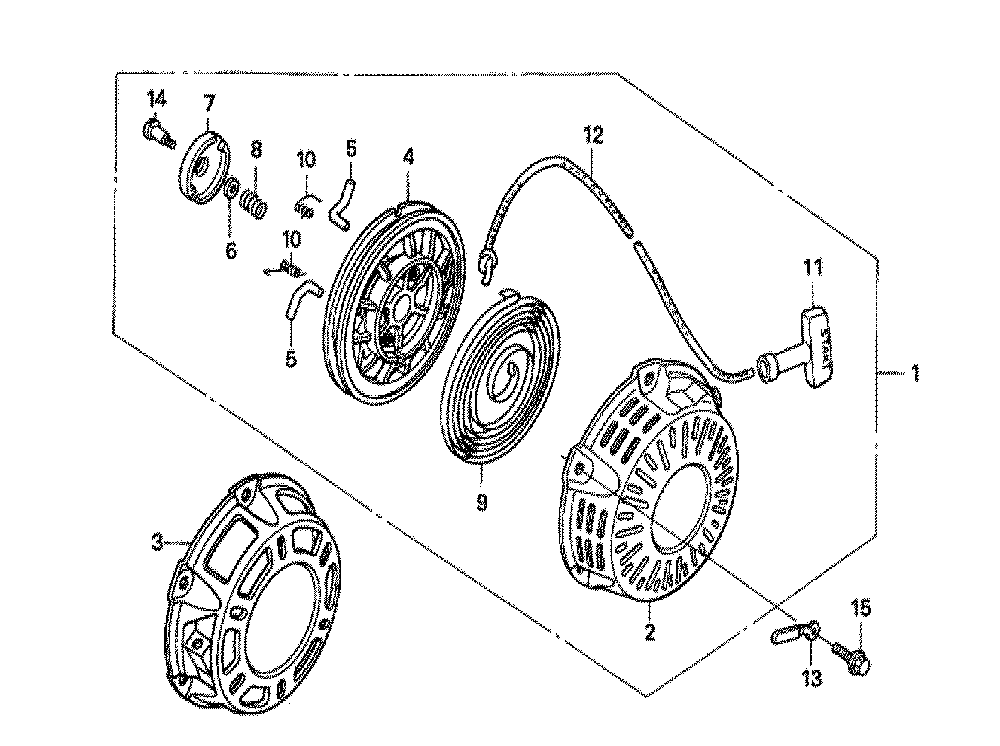 Fig-0 Diagram and Parts List for GX160U1 Type PXU Honda Engine
