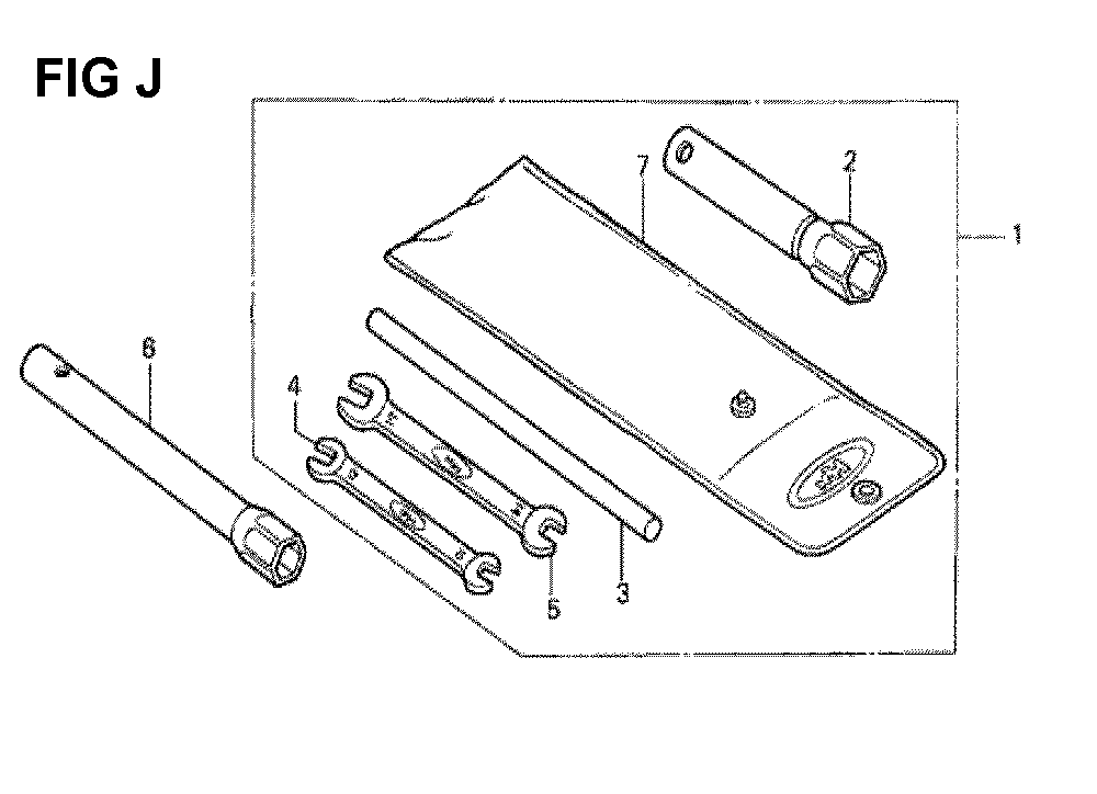Fig-14 Diagram and Parts List for GXV340K1 Type DA4 Honda Engine