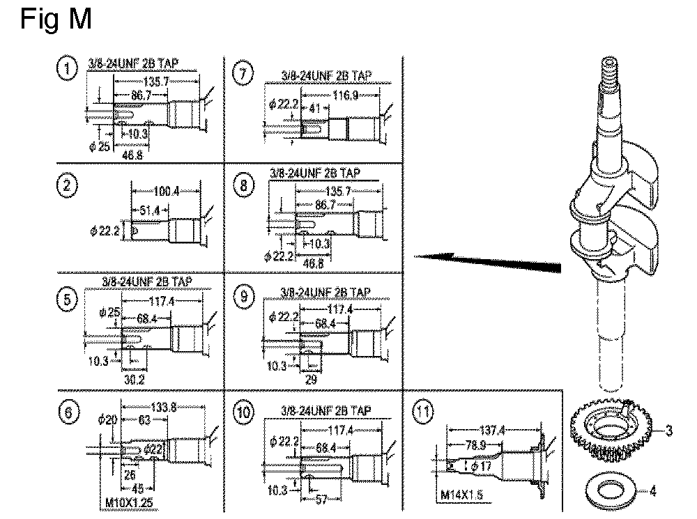 Fig-13 Diagram and Parts List for GCV160LA0 Type A1A Honda Engine