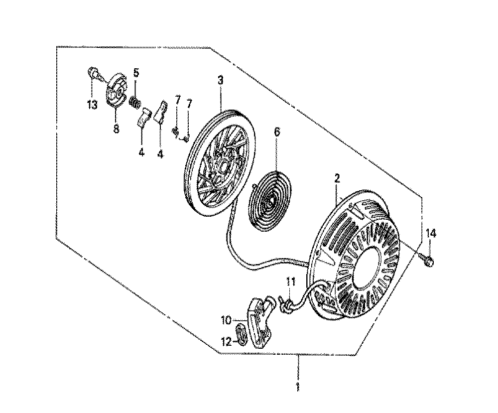 Fig-0 Diagram and Parts List for GX270 Type SXA Honda Engine