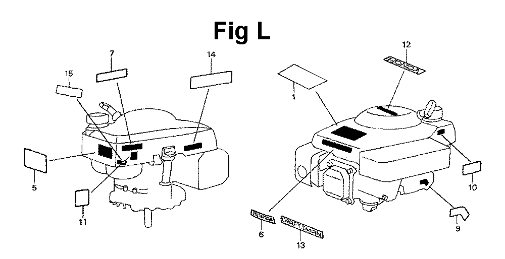 Fig-2 Diagram and Parts List for GXV140 Type A1B Honda Engine