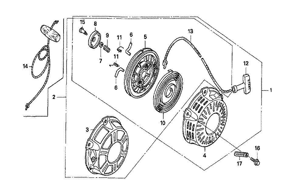 Fig-0 Diagram and Parts List for GX160K1 Type VSX Honda Engine