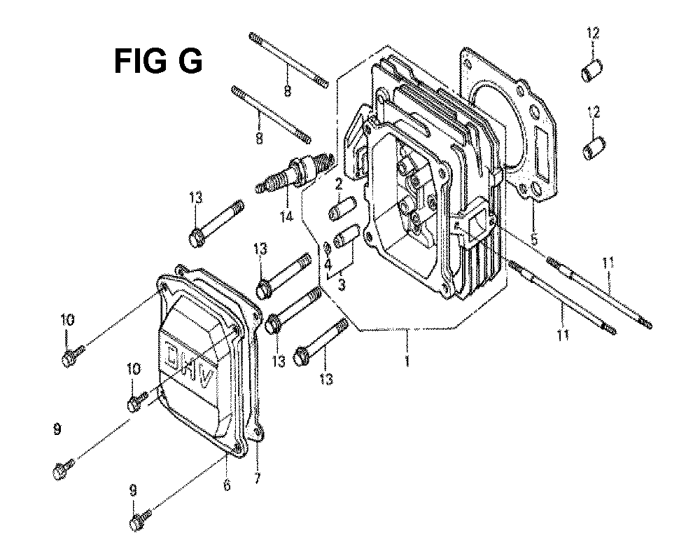 Fig-8 Diagram and Parts List for GXV160 Type SFSK Honda Engine
