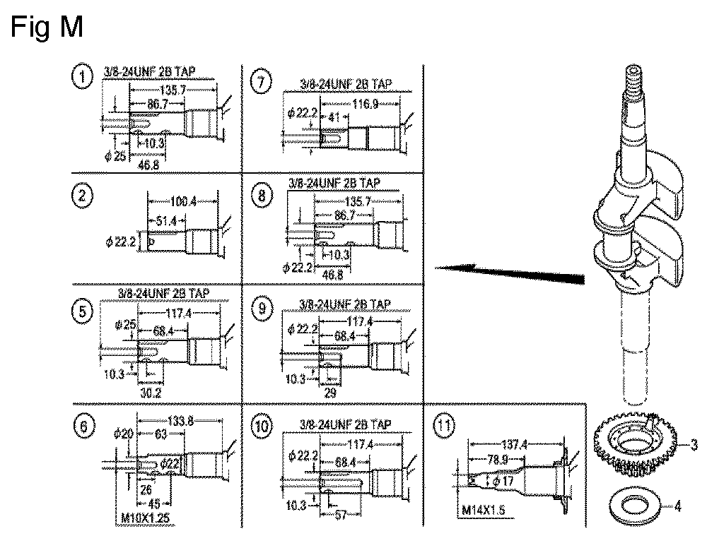 Fig-13 Diagram and Parts List for GCV160LA0 Type A2R Honda Engine