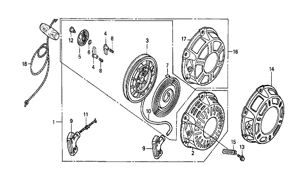 Fig-0 Diagram and Parts List for GX160K1 Type SDS3 Honda Engine