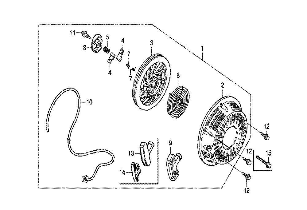Fig-0 Diagram and Parts List for GX270T Type SX Honda Engine