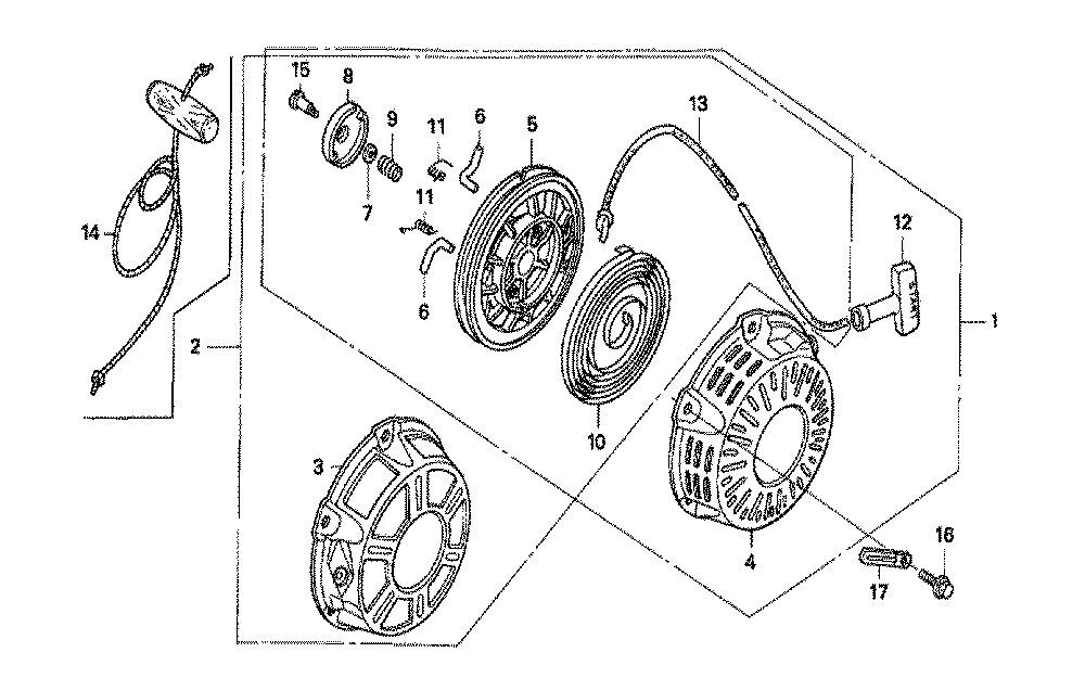 Fig-0 Diagram and Parts List for GX160K1 Type VSD1 Honda Engine