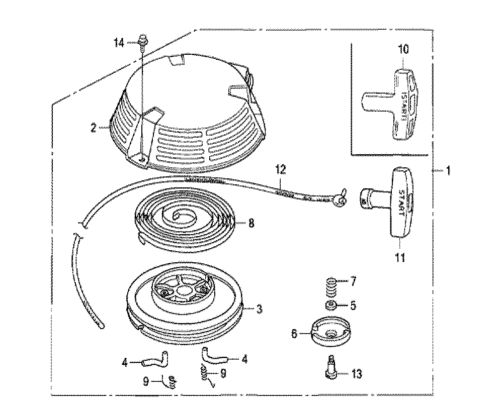 Fig-0 Diagram and Parts List for GXV160UH2 Type T1AT Honda Engine