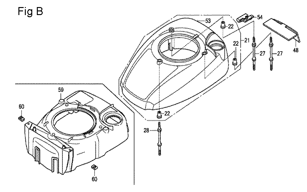 Fig-2 Diagram and Parts List for GCV160LA0 Type S1A Honda Engine