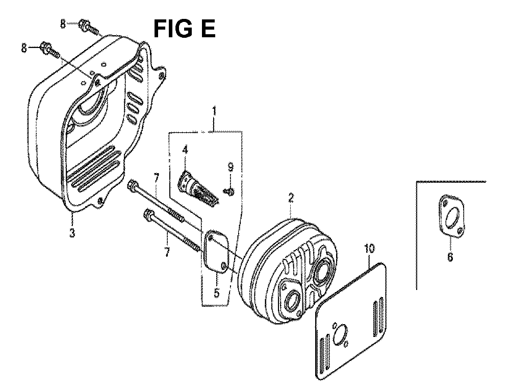 Fig-5 Diagram and Parts List for GCV190LA Type N5AV Honda Engine
