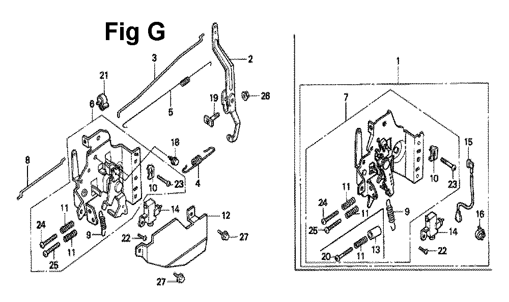 Fig-5 Diagram and Parts List for GXV160K1 Type N62 Honda Engine