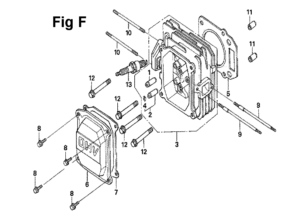 Fig-6 Diagram and Parts List for GXV160UA1 Type A12 Honda Engine