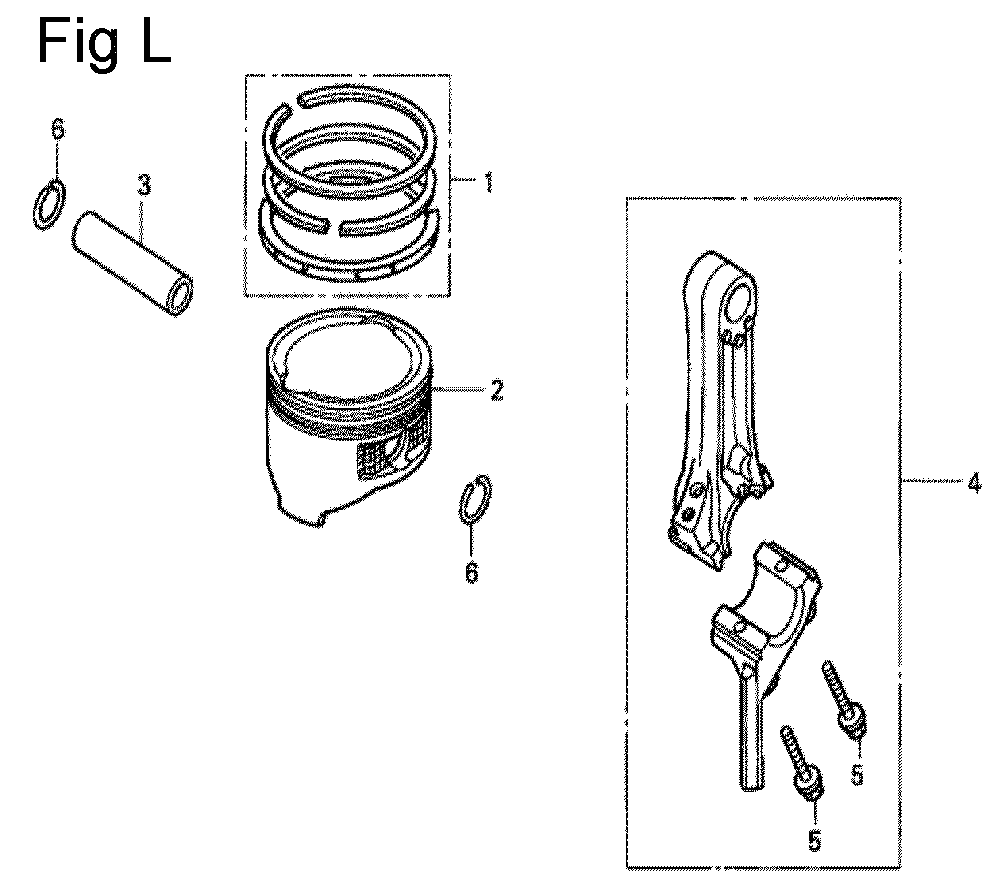 Fig-12 Diagram and Parts List for GC160 Type QFC Honda Engine
