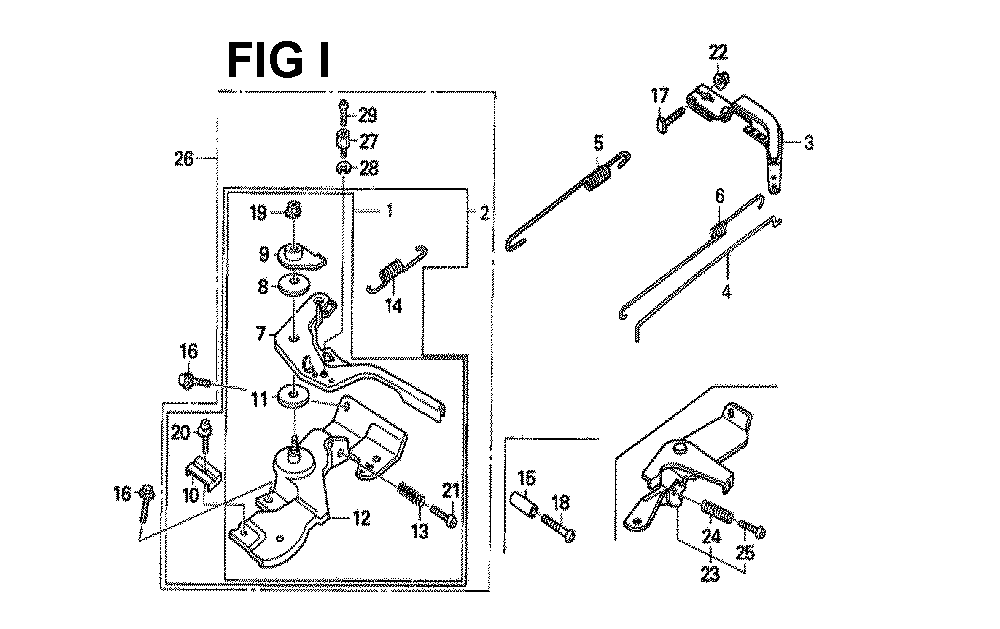 Fig-10 Diagram and Parts List for GX160H1 Type QX3 Honda Engine