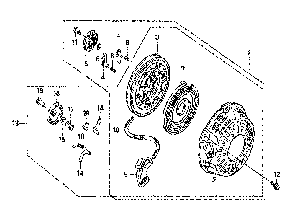 Fig-0 Diagram and Parts List for GX160H1 Type VXK4 Honda Engine
