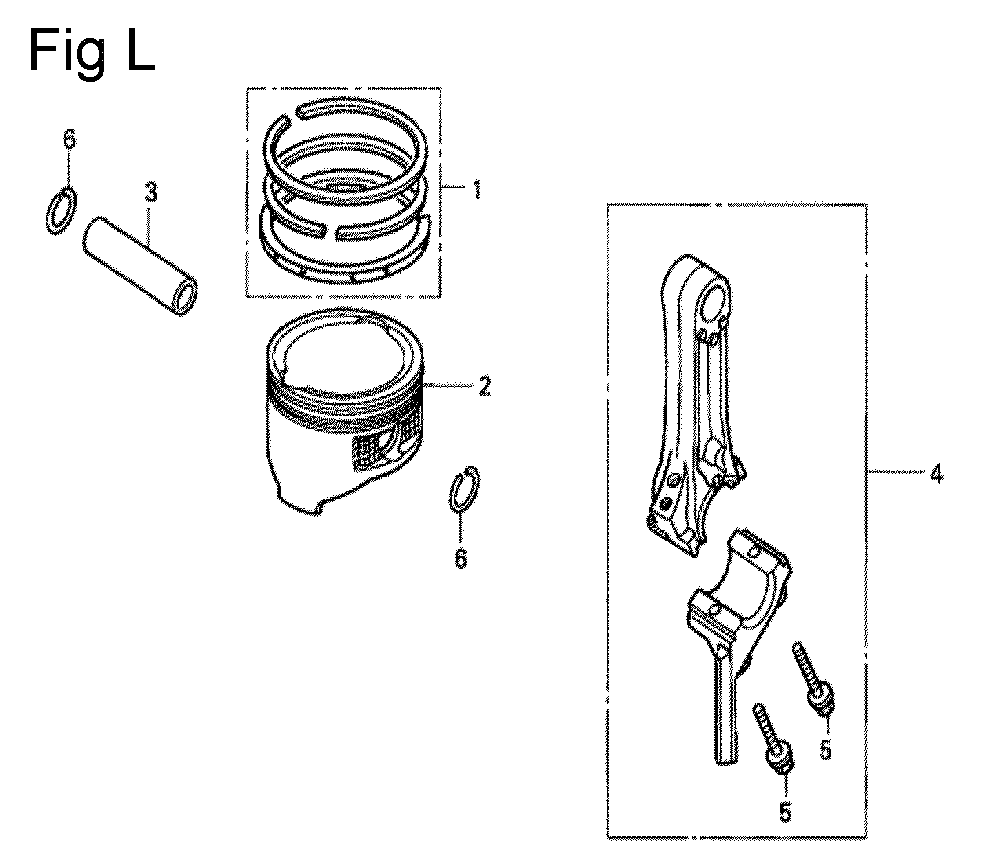 Fig-12 Diagram and Parts List for GC160 Type SHE4 Honda Engine