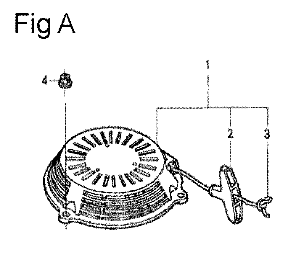 Fig-1 Diagram and Parts List for GSV190A Type A2G7 Honda Engine