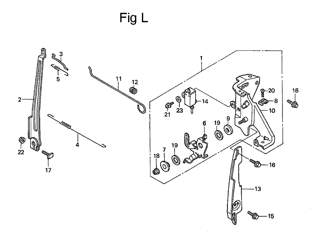 Fig-12 Diagram and Parts List for GC160 Type QHA1 Honda Engine