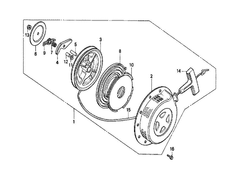 Fig-0 Diagram and Parts List for GX160K1 (VS3)(20-8669999) Honda Engine