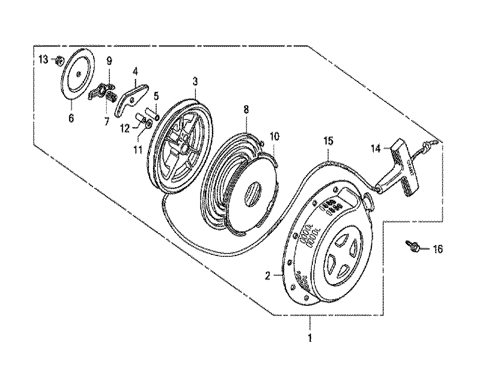 Fig-0 Diagram and Parts List for GX120K1 (QT)(43-9099999) Honda Engine