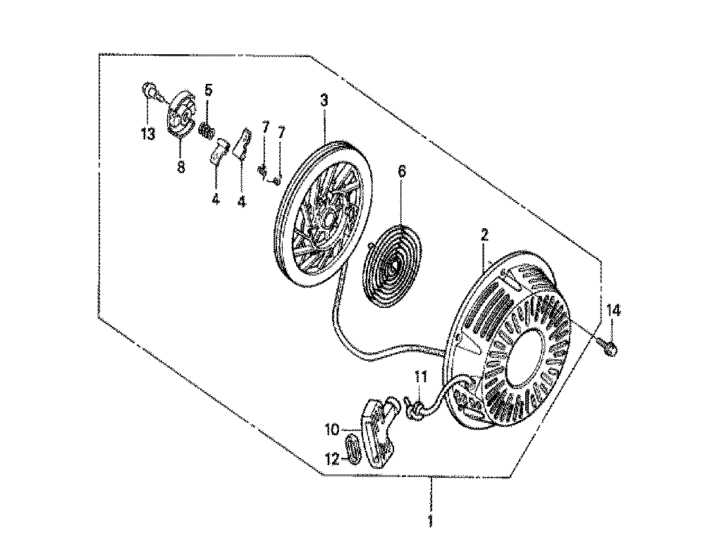 Fig-0 Diagram and Parts List for GX270 Type VS3 Honda Engine