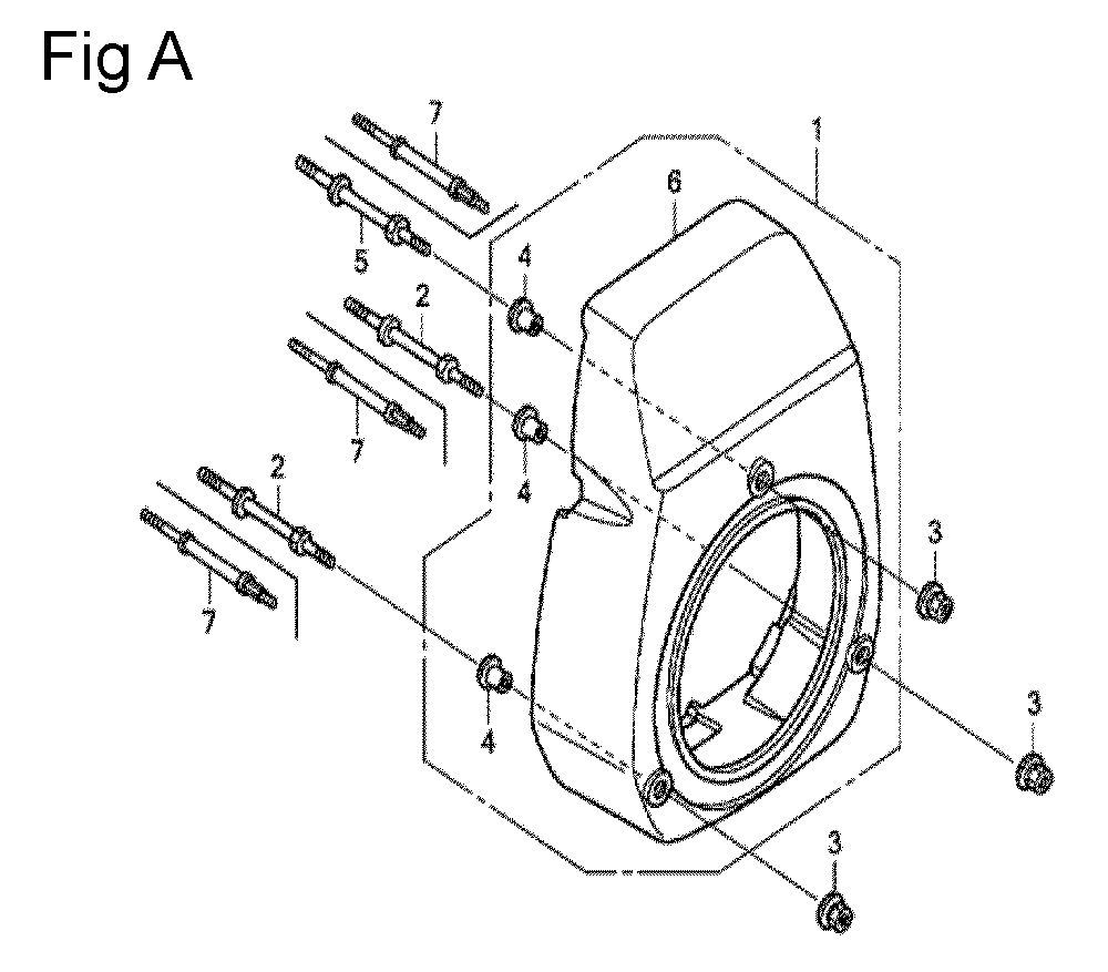 Fig-1 Diagram and Parts List for GC135 Type PXU Honda Engine