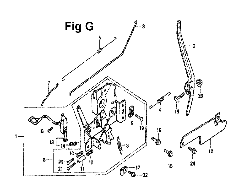 Fig-11 Diagram and Parts List for GXV140 Type N2Y Honda Engine