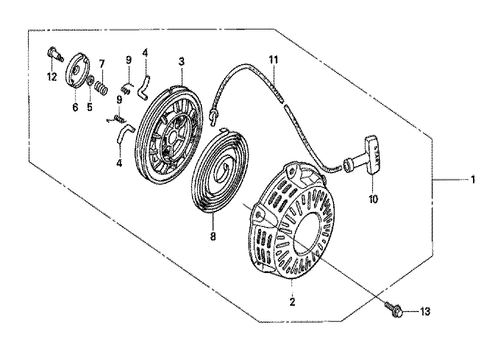 Fig-0 Diagram and Parts List for GX120U1 Type WME2 Honda Engine