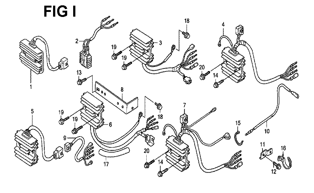 Fig-15 Diagram and Parts List for GXV520U Type QEA3 Honda Engine